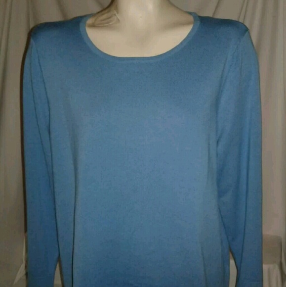 Chico's Women's Blue Long Sleeve Pullover Top - Picture 1 of 8